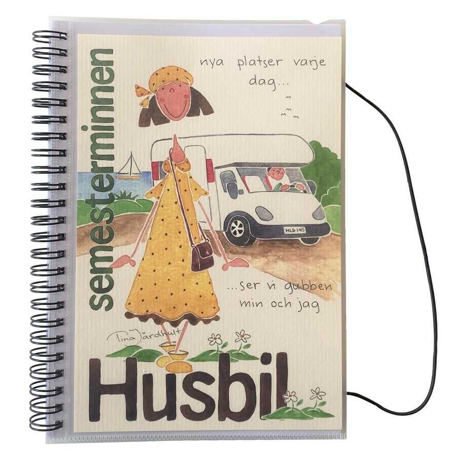 Anteckningsbok - Semesterminnen - Husbil
