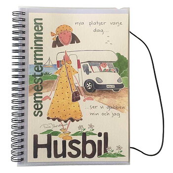 Anteckningsbok - Semesterminnen - Husbil