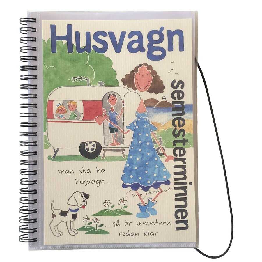Anteckningsbok - Semesterminnen - Husvagn