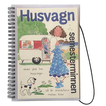 Anteckningsbok - Semesterminnen - Husvagn