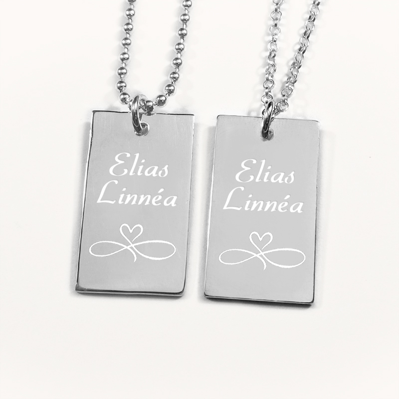 Dogtag Infinity - par hálsmen - Silfur