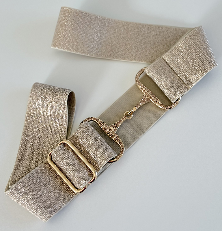 KRISTALLSKÄRP GLITTER HÄSTBETT GULD, guld bett