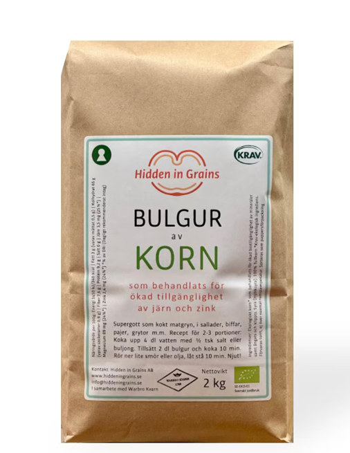 Bulgur av korn med tillgängliga mineraler, 2 kg Warbro Kvarn