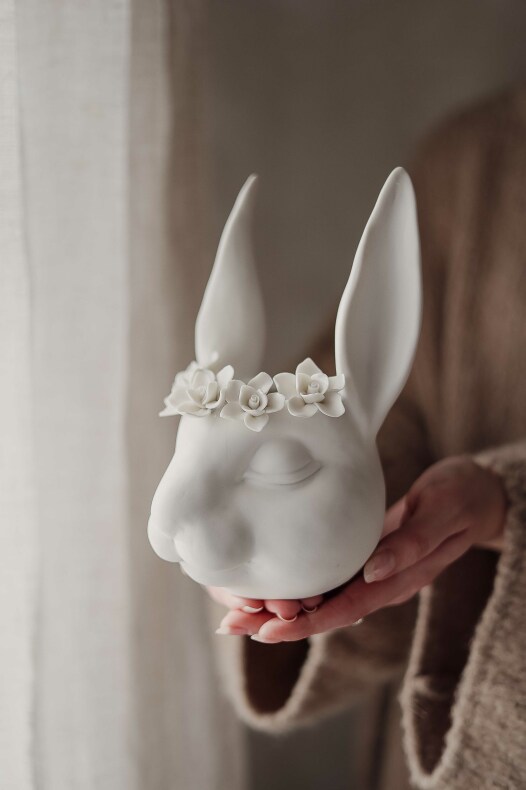 Vas "floral bunny" - Majas Cottage