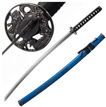 Blå Samurai Katana Svärd