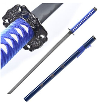 Ljus Blå Samurai Katana Svärd