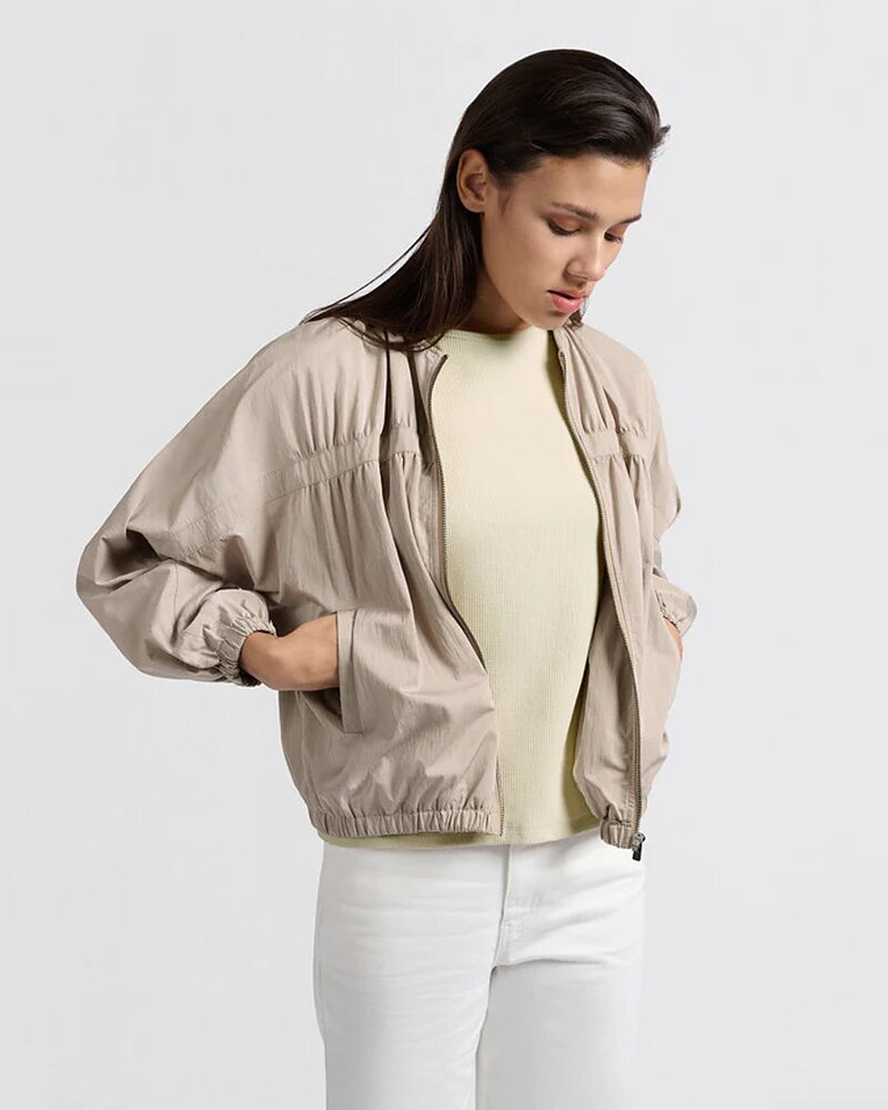 Bomberjacka kort beige