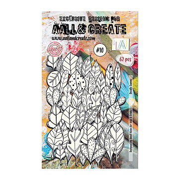 Aall And Create - Doodle Leaves White Die-Cuts