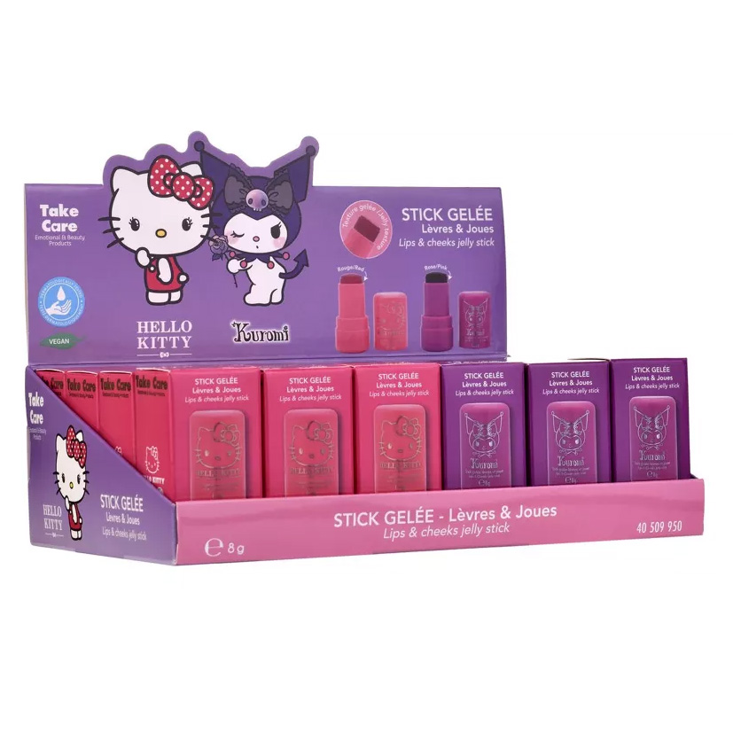 Hello Kitty Läpp och Kind Gelé Stick 8g - Rouge/Red - 7