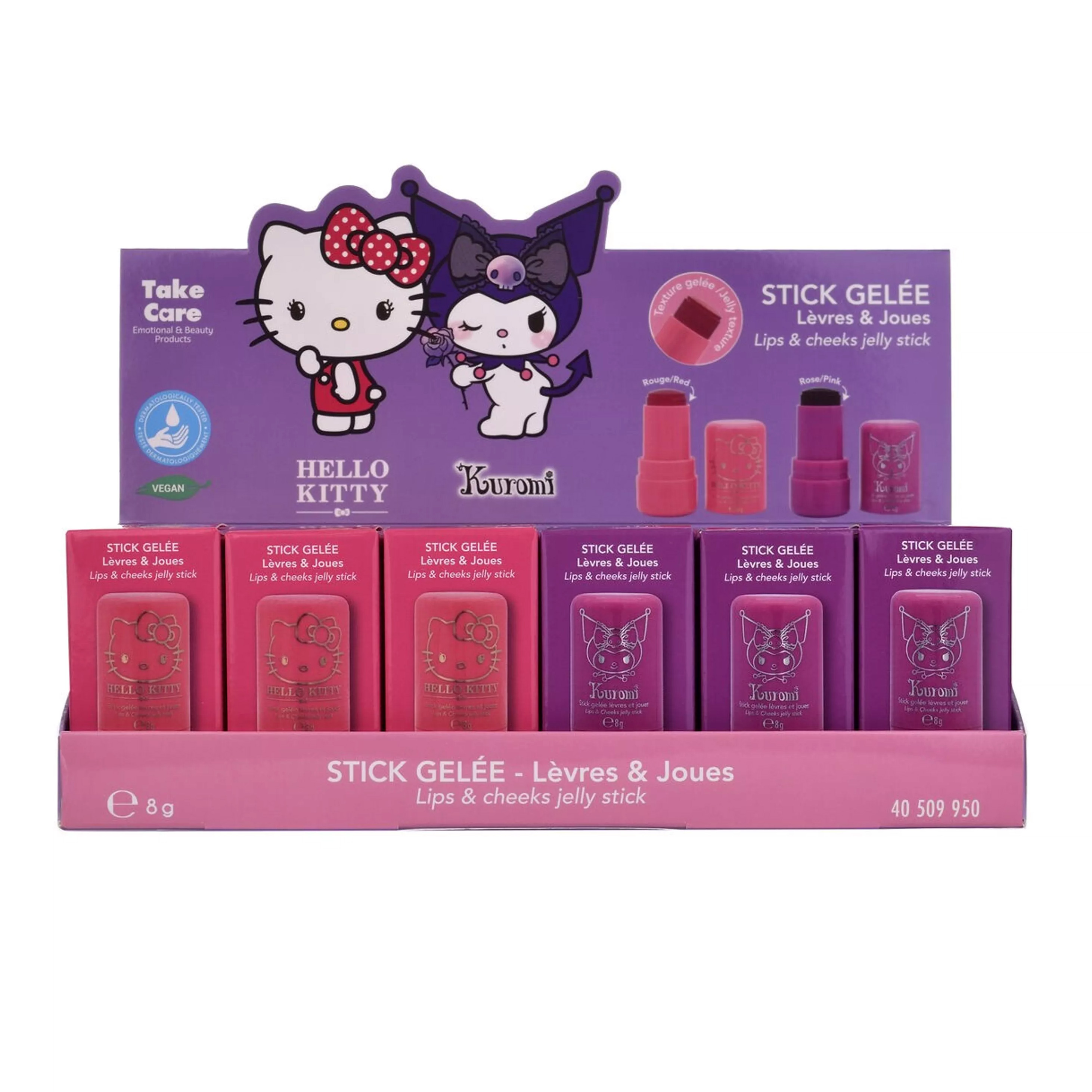 Hello Kitty Läpp och Kind Gelé Stick 8g - Rouge/Red - 5