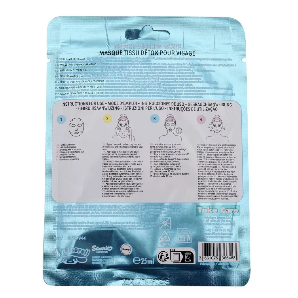 Hello Kitty & Friends Cinnamoroll Ansiktsmask - Detoxifying - 3