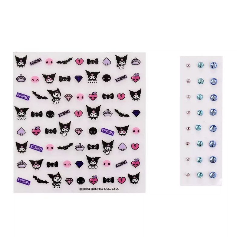 Kuromi Nagelstickers & Rhinestones - 3