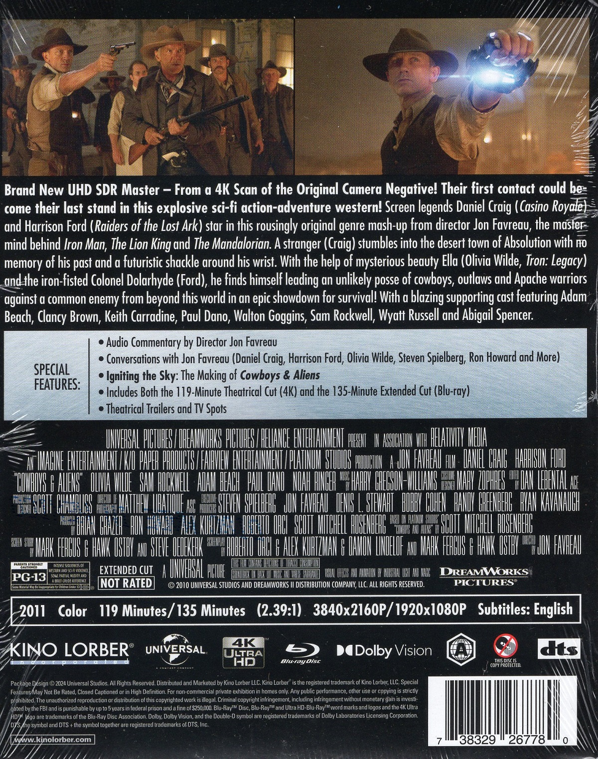 Cowboys & Aliens (ej svensk text) (4K Ultra HD + Blu-ray) - 2