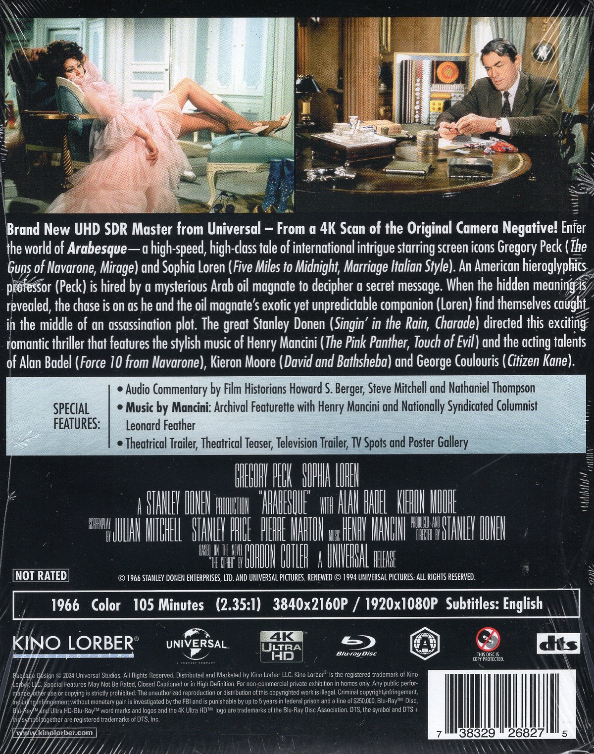 Arabesque (ej svensk text) (4K Ultra HD + Blu-ray) - 2
