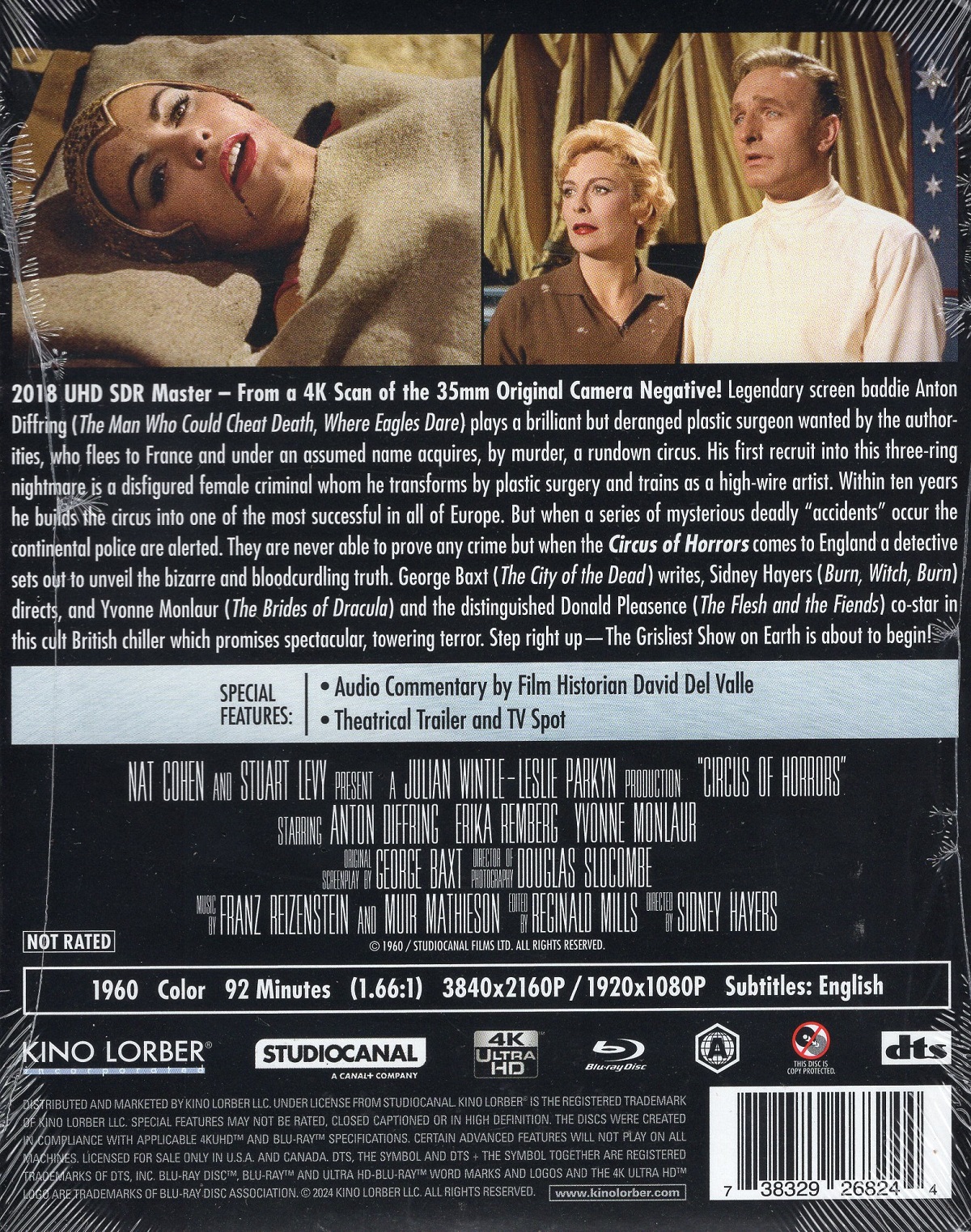 Circus of Horrors (ej svensk text) (4K Ultra HD + Blu-ray) - 2