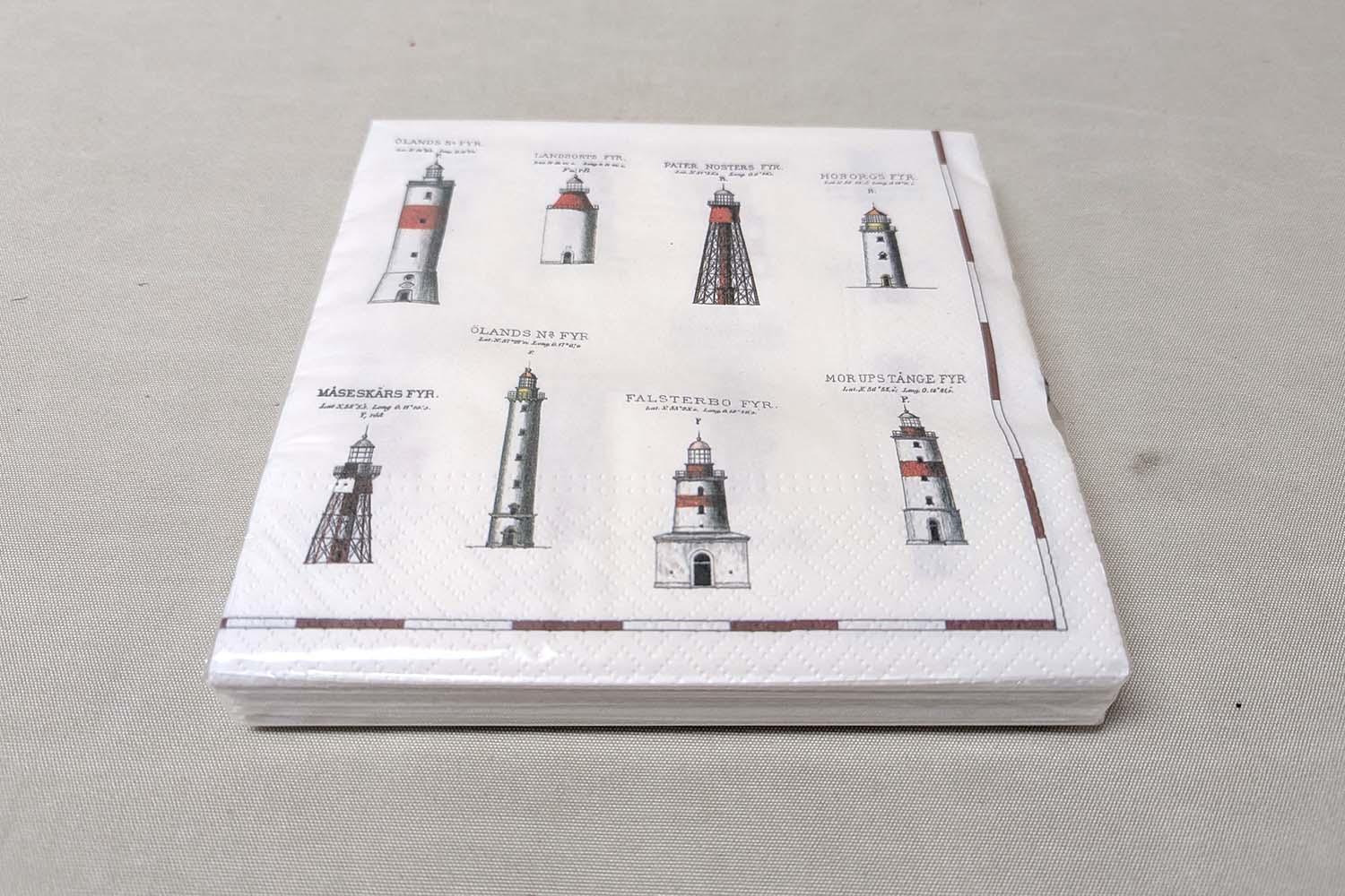 Napkins Lighthouses 33x33 cm