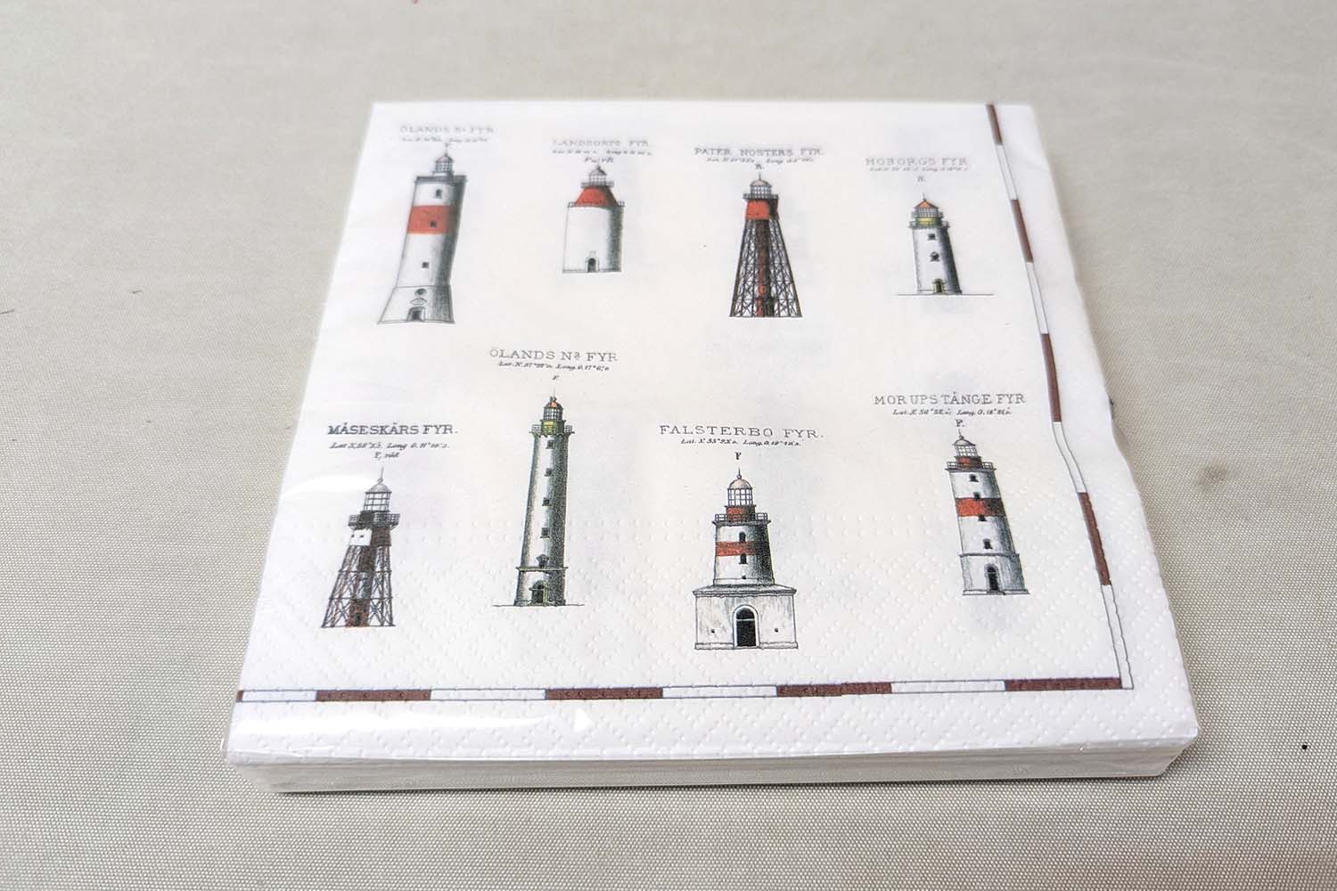 Napkins Lighthouses 33x33 cm - 2