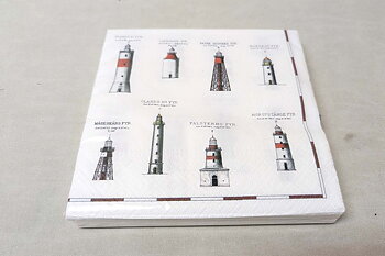 Napkins Lighthouses 33x33 cm