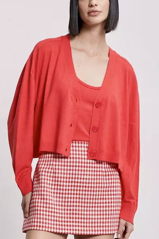 OttodÁme - Viscose Cardigan Red