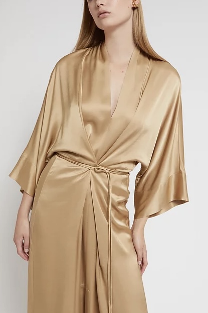 OttodÁme - Viscose Long Dress Sabbia - 3