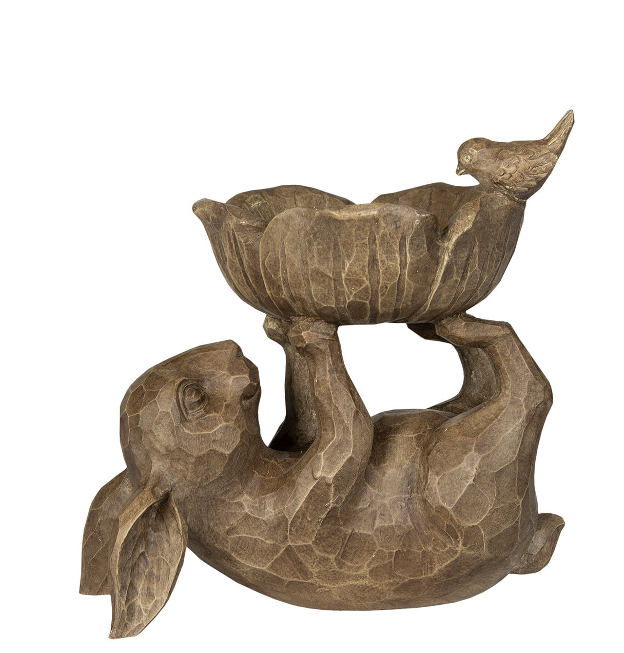 Hare with bowl country style shabby chic Farm romance