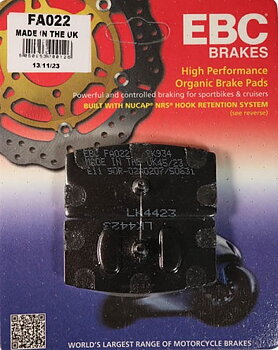 FA022 EBC Bomspads BMW  R60/7-R75/6-R80-R90/6-R90S-R100