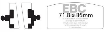 FA022 EBC Bomspads BMW  R60/7-R75/6-R80-R90/6-R90S-R100 - 2