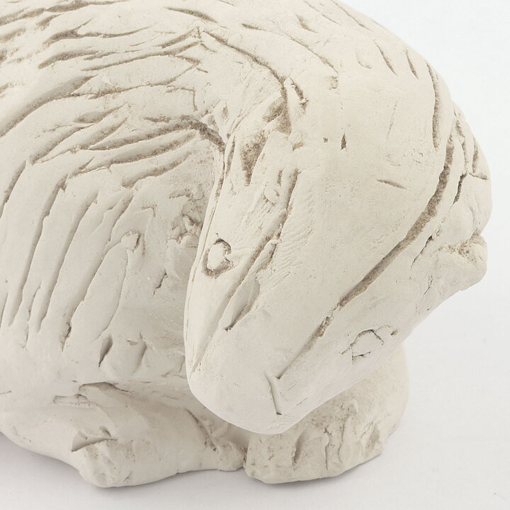 Gunnar Nylund (1950s) Unique Kneaded Badger from Own Studio 14/7 cm