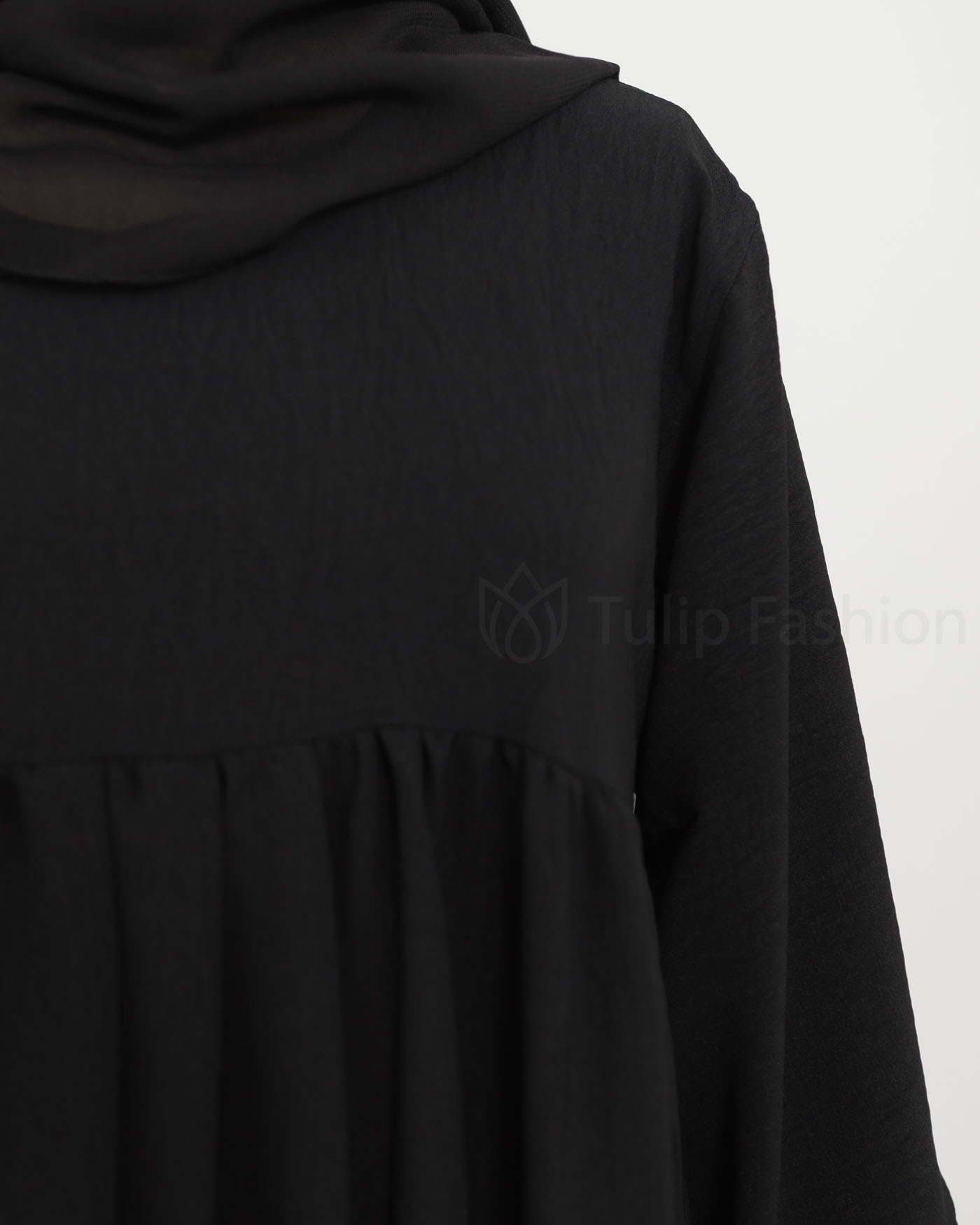 Jinan  Abaya - Black - 4