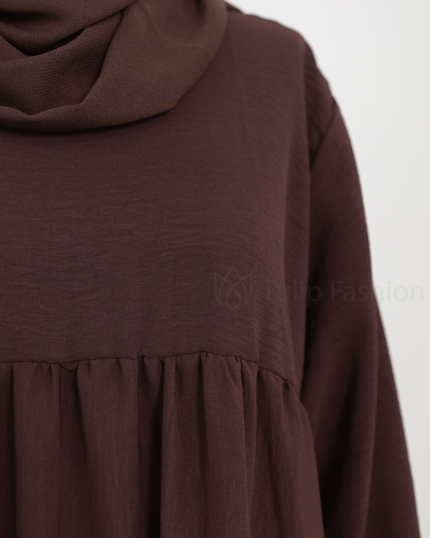 Jinan  Abaya - Brown - 4
