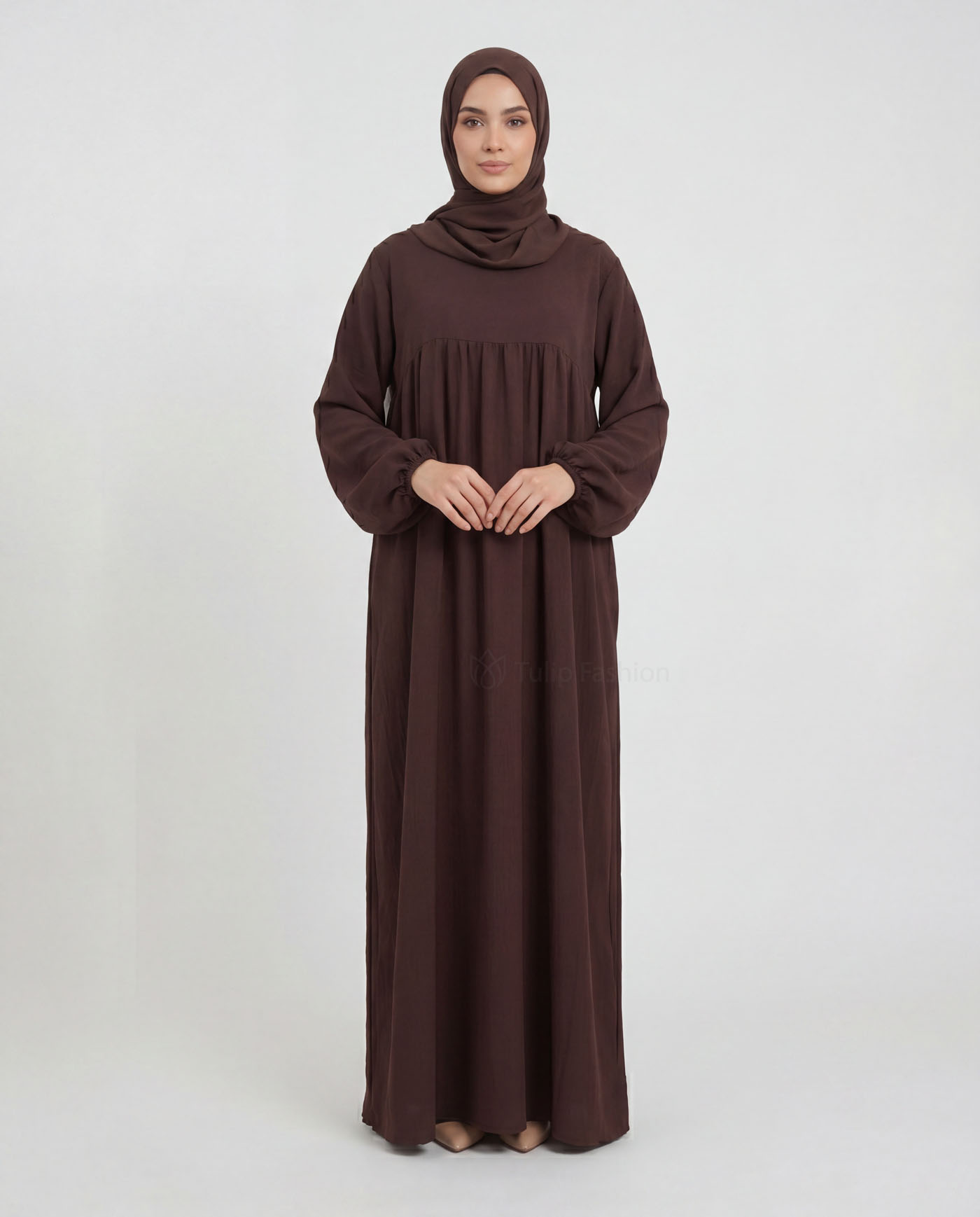 Jinan  Abaya - Brown