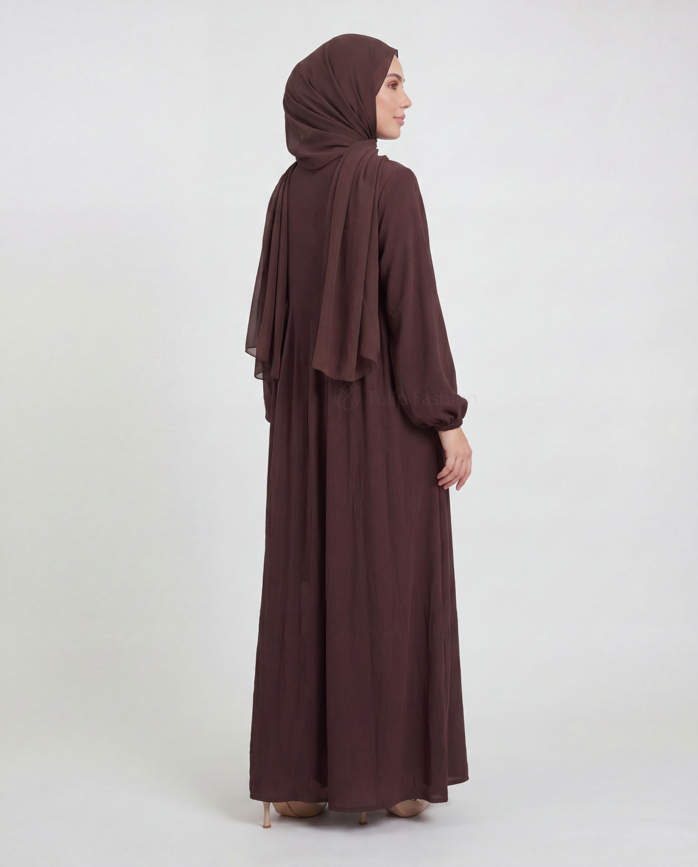 Jinan  Abaya - Brown - 3