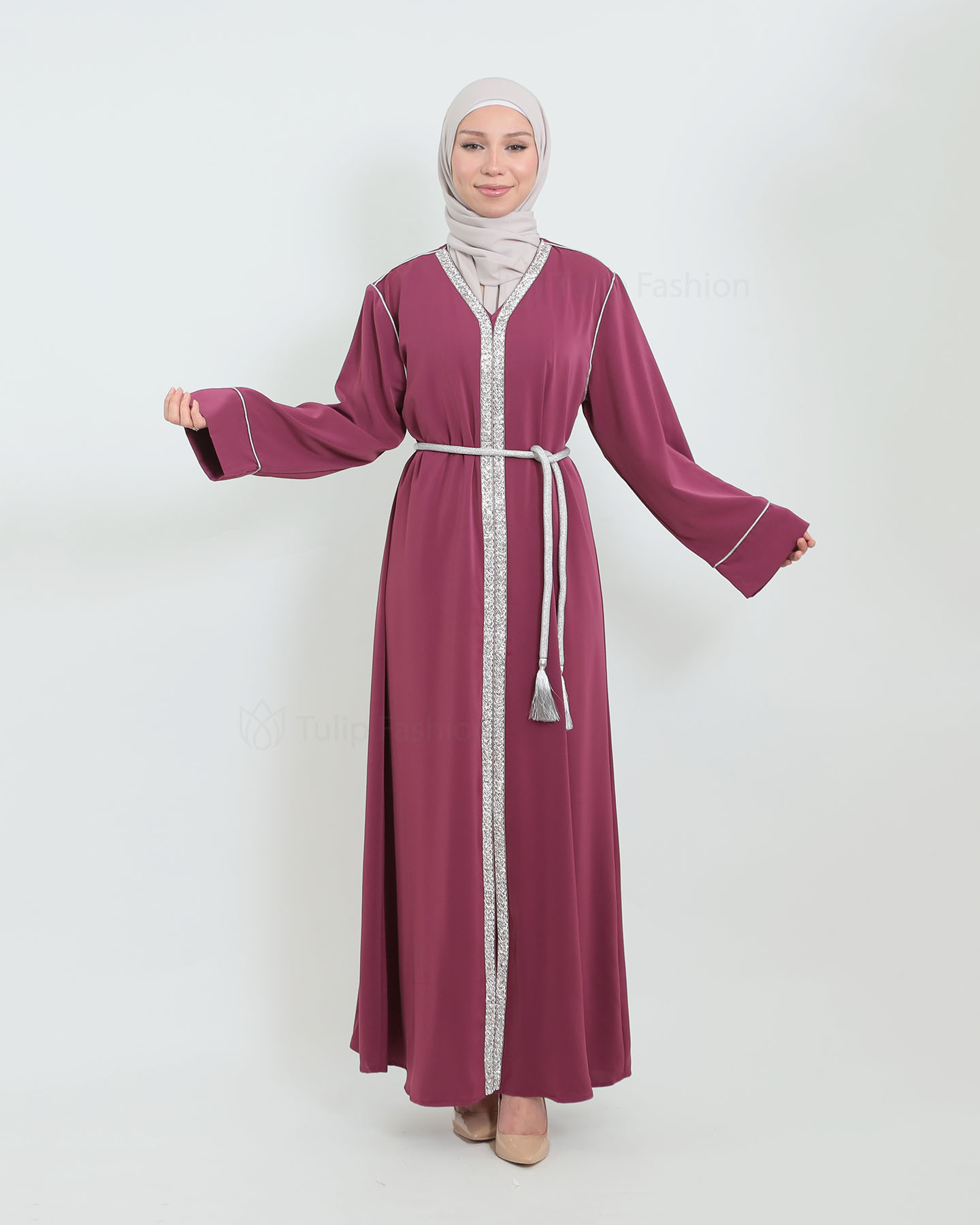 Kaftan - Dark Rose - 5