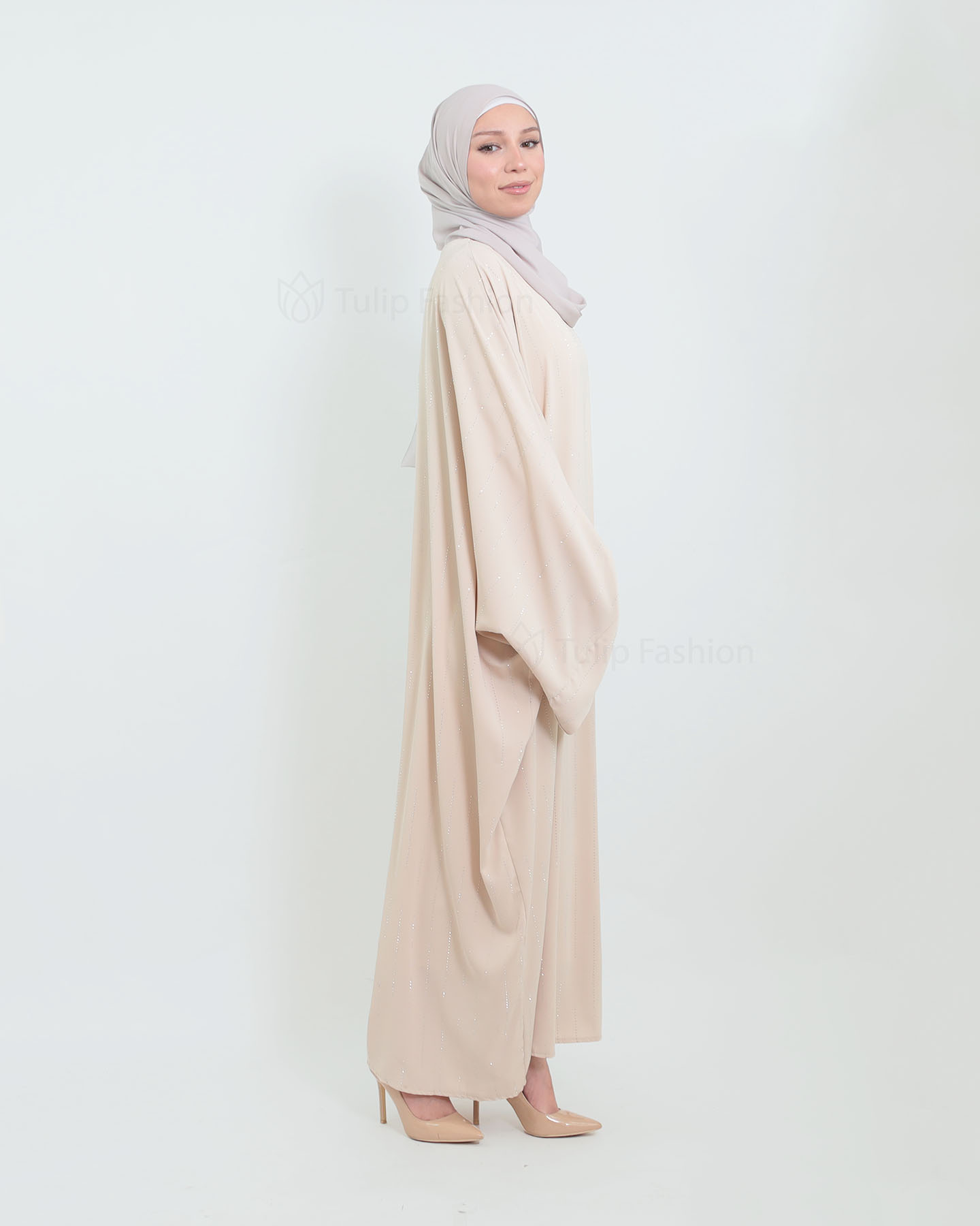 Abaya - Beige - 4