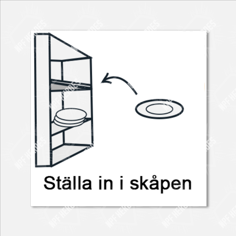 Bildstödsbilder Hushållssysslor, 3x3 cm - 46