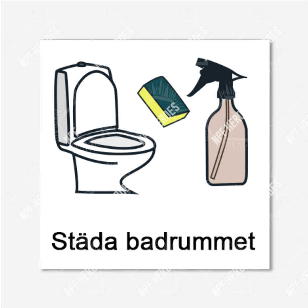 Bildstödsbilder Hushållssysslor, 3x3 cm - 41