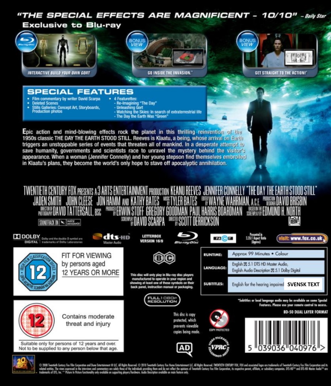 Day the Earth Stood Still (1-disc) (Blu-ray) - 2