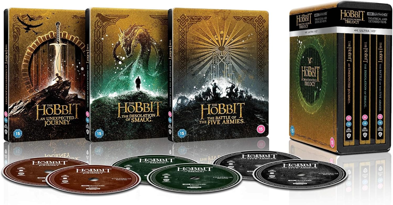The Hobbit: The Motion Picture Trilogy (Steelbook) (Theatrical and Extended Collection) (4K Ultra HD) - 2
