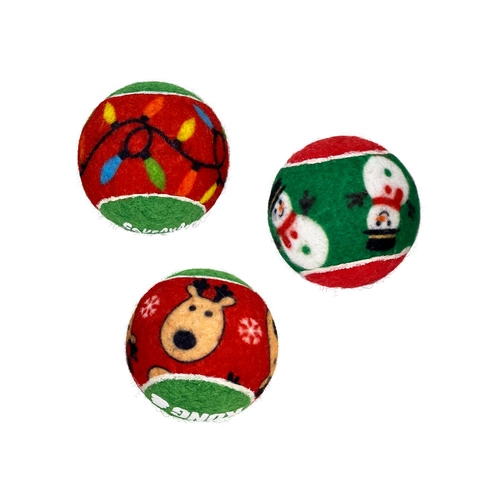 KONG Hundleksak Holiday SqueakAir Bollar Small 6-Pack