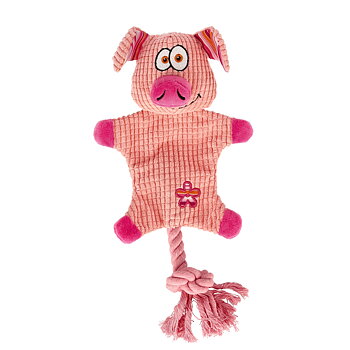 Dogman Hundleksak PiggePrassel Rosa Large 35cm 