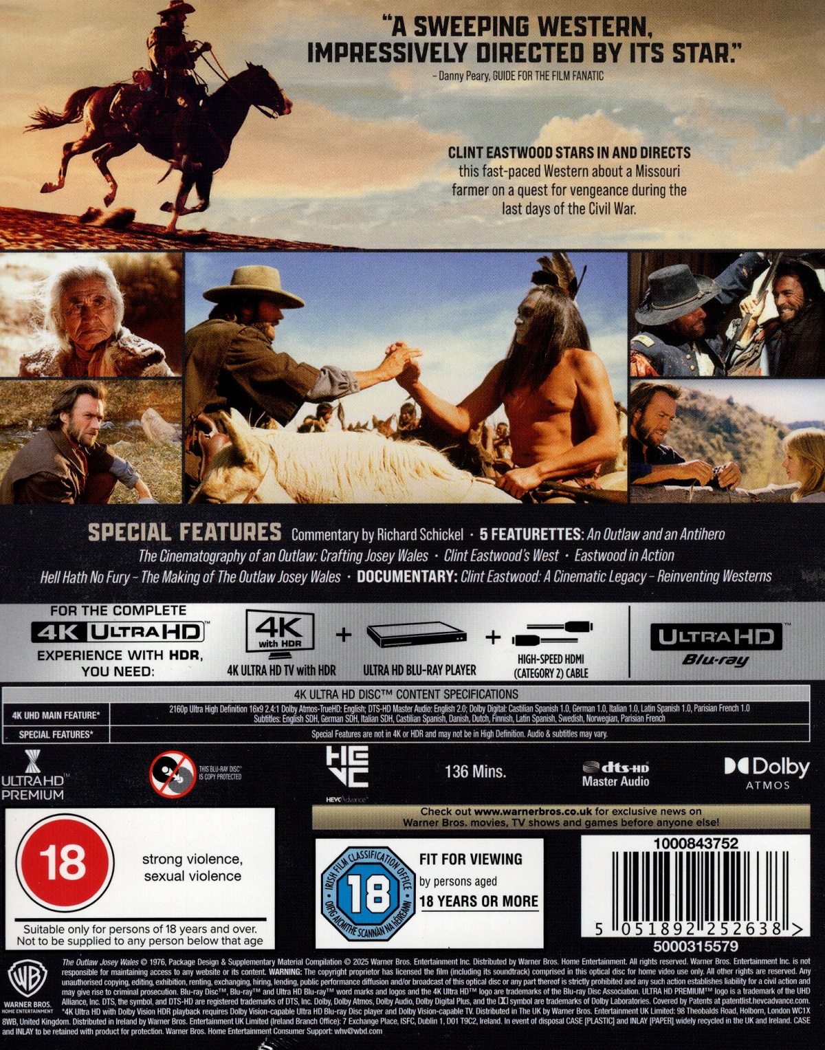 Outlaw Josey Wales (4K Ultra HD) - 2