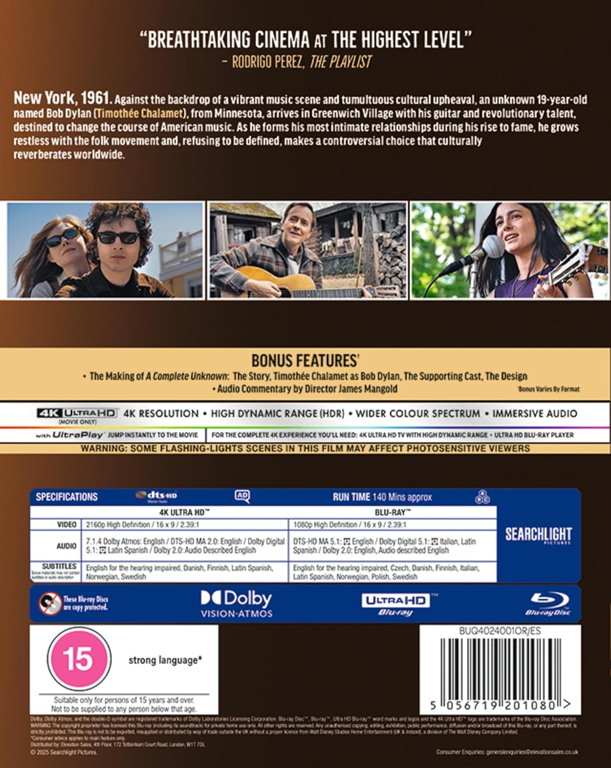 A Complete Unknown (4K Ultra HD + Blu-ray) - 2