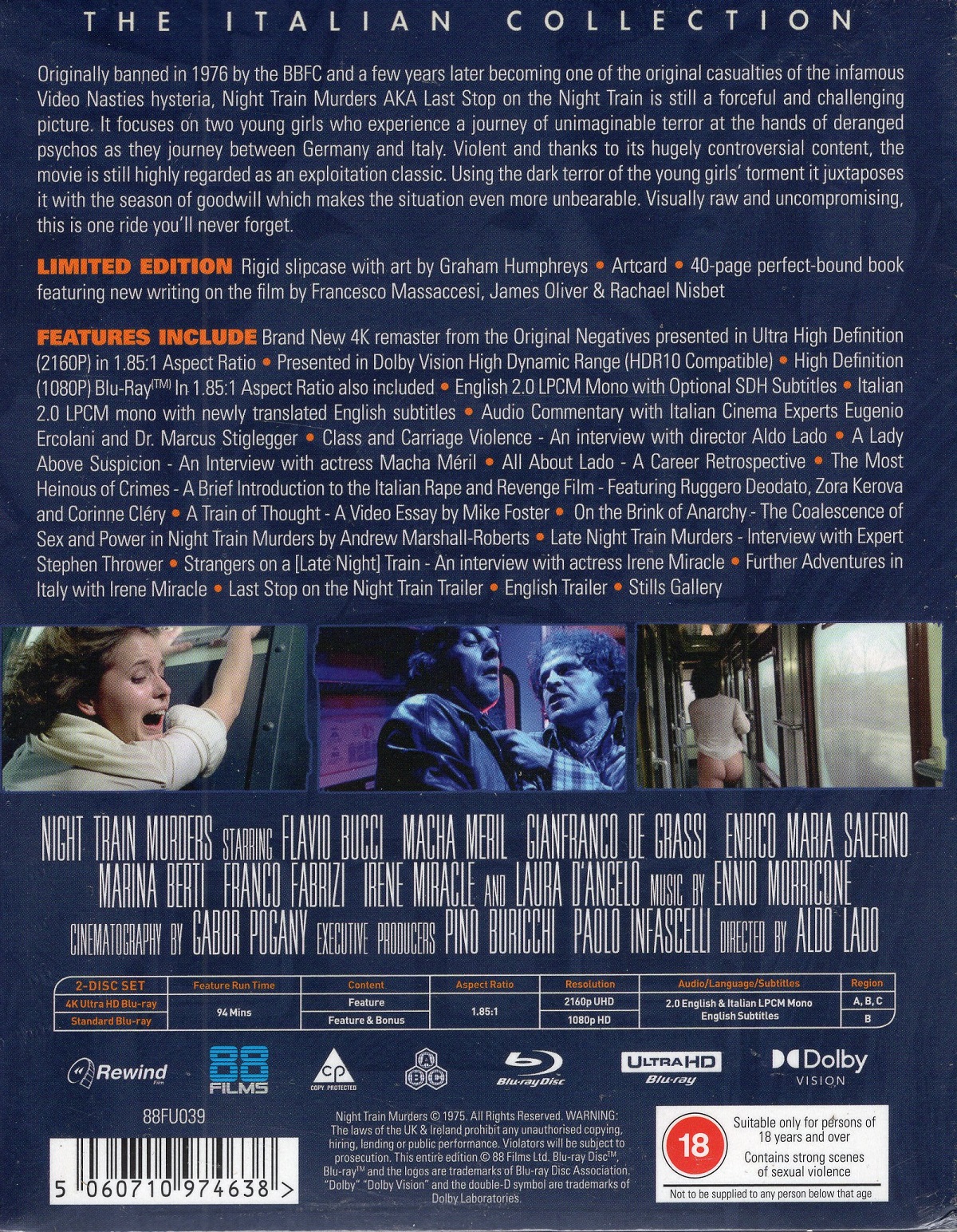 Night Train Murders (Deluxe Limited Edition) (ej svensk text) (4K Ultra HD + Blu-ray) - 2