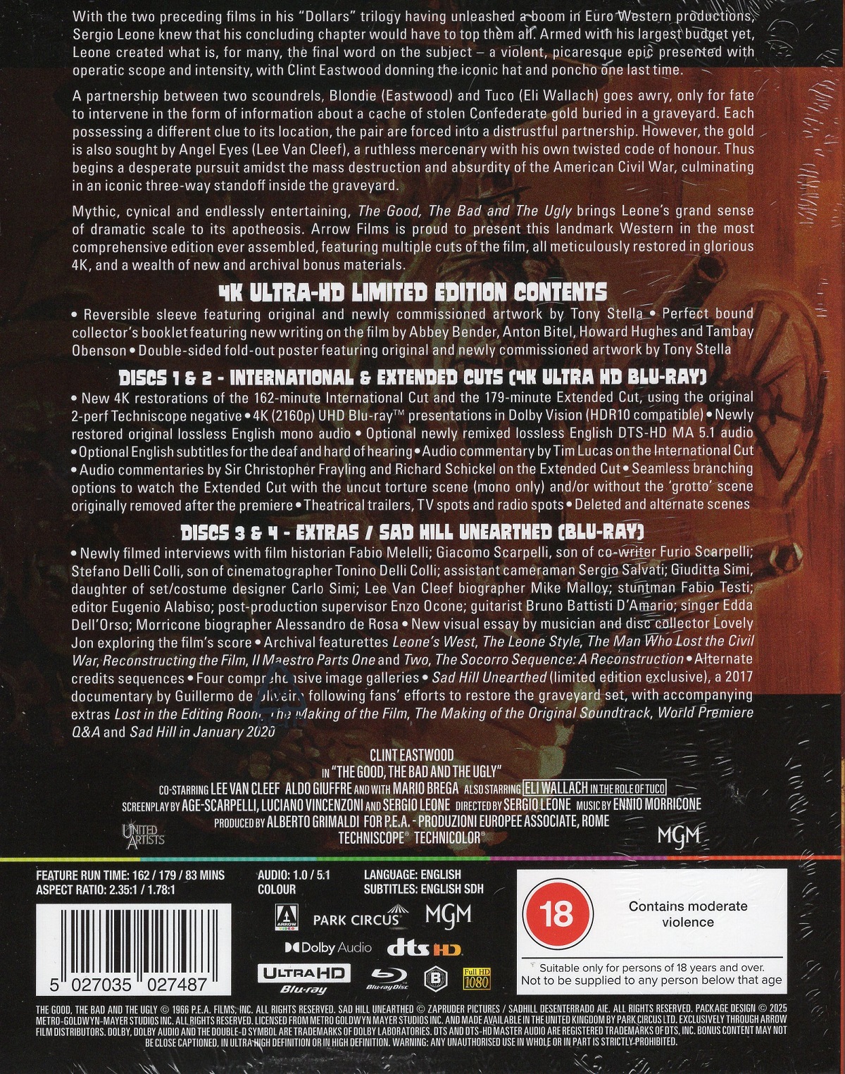 The Good, The Bad And the Ugly (Limited Edition) (ej svensk text) (4K Ultra HD) - 2