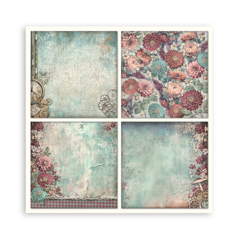Scrapbooking Pad 22 sheets cm 20,3X20,3 (8"X8") Single Face Master of Magic - 43