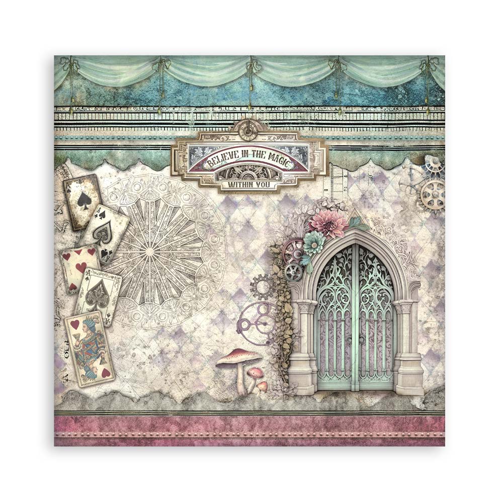Scrapbooking Pad 22 sheets cm 20,3X20,3 (8"X8") Single Face Master of Magic - 23