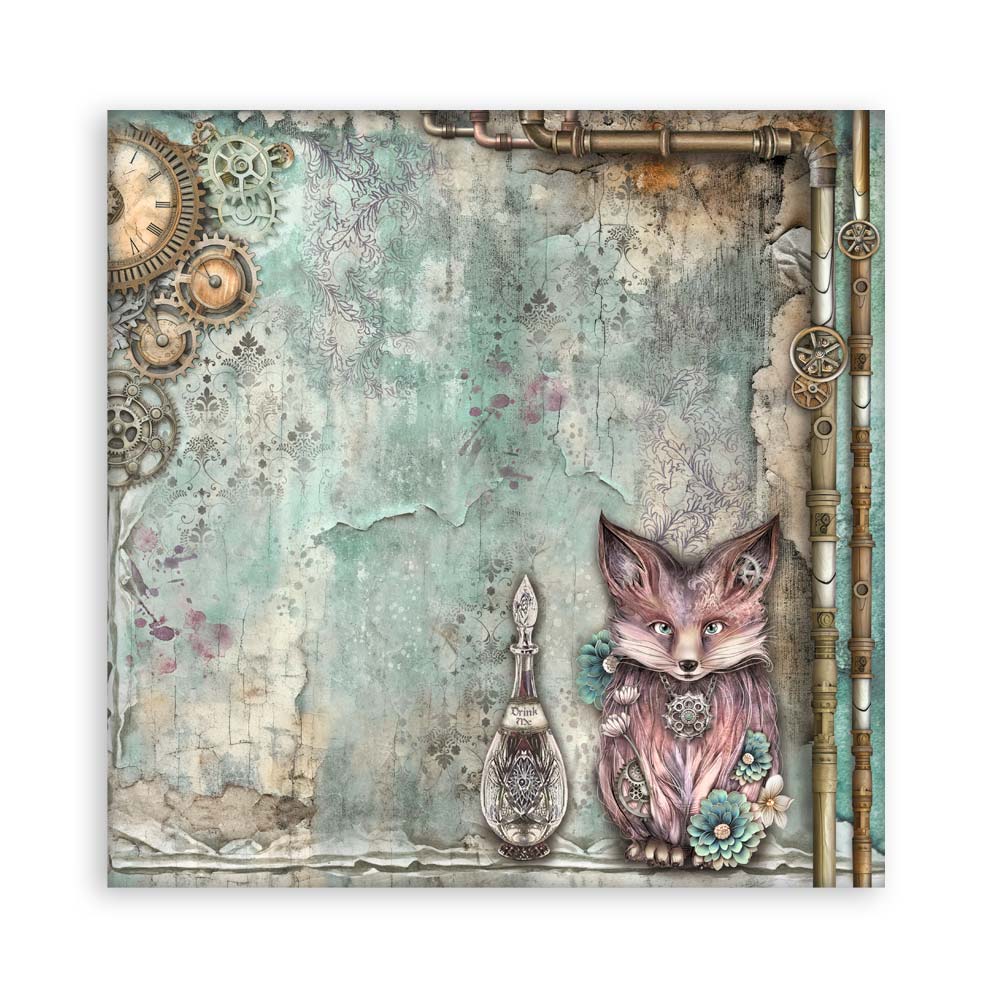 Scrapbooking Pad 22 sheets cm 20,3X20,3 (8"X8") Single Face Master of Magic - 15