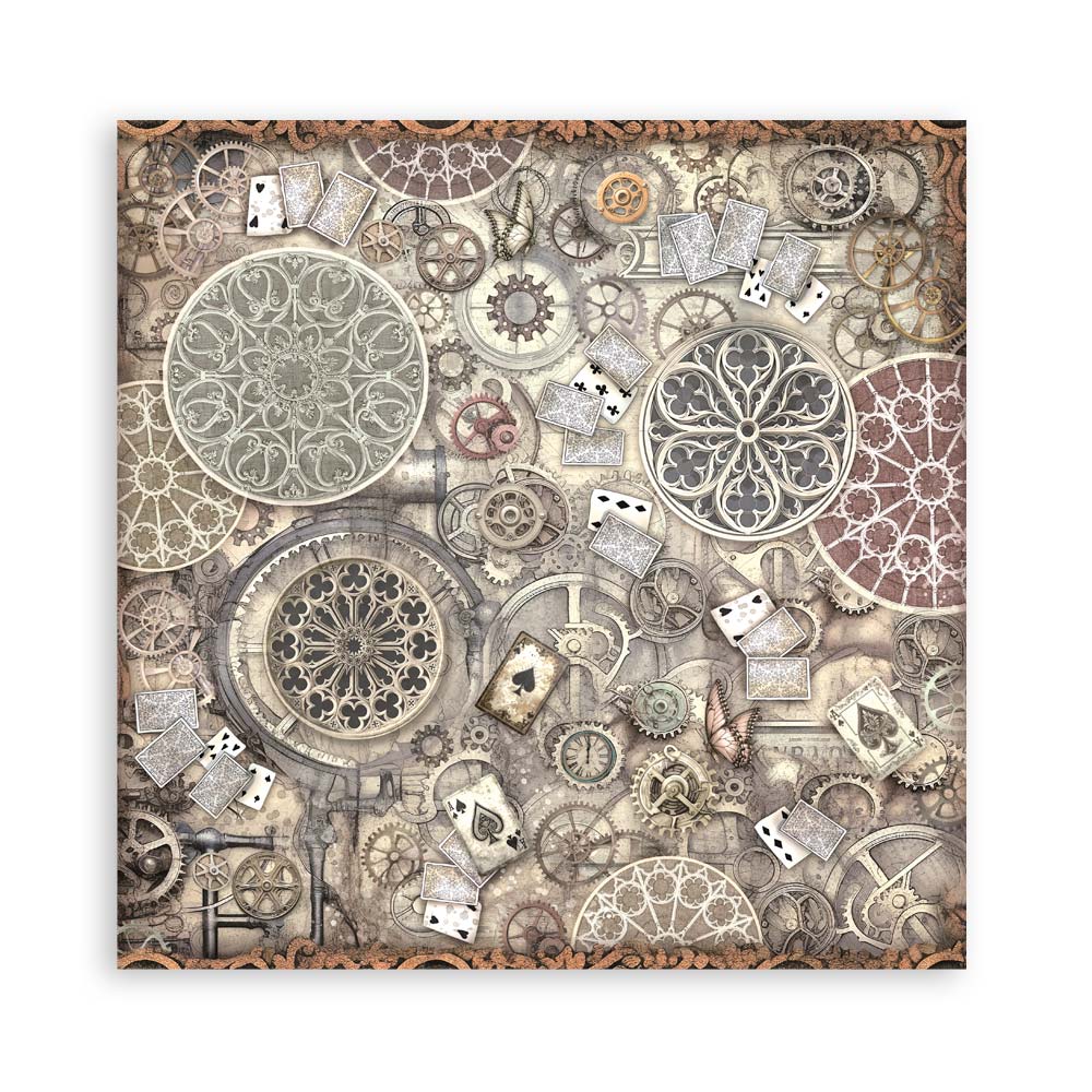 Scrapbooking Pad 22 sheets cm 20,3X20,3 (8"X8") Single Face Master of Magic - 12
