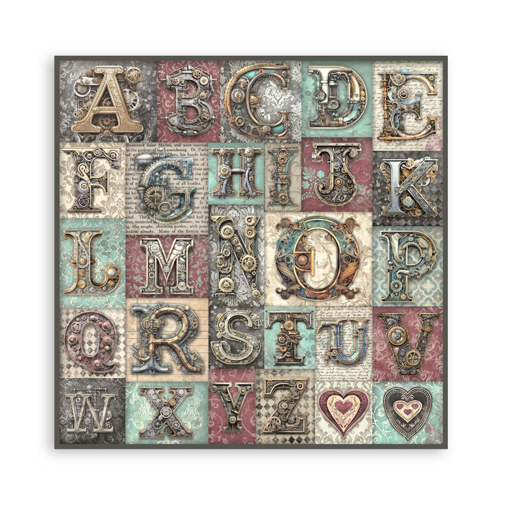 Scrapbooking Pad 22 sheets cm 20,3X20,3 (8"X8") Single Face Master of Magic - 7