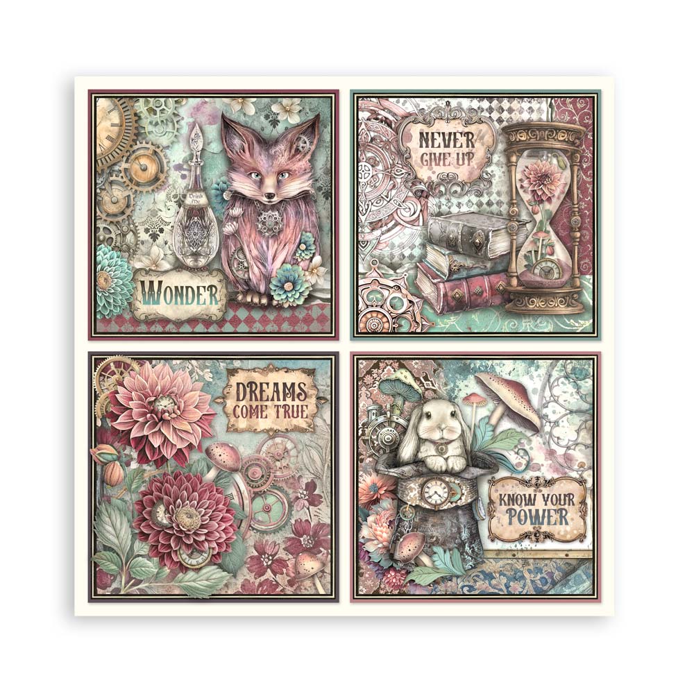 Scrapbooking Pad 22 sheets cm 20,3X20,3 (8"X8") Single Face Master of Magic - 39